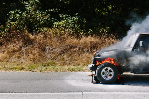 Venta coche incendiado