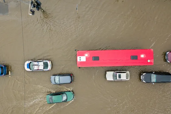 Fotos coche inundado