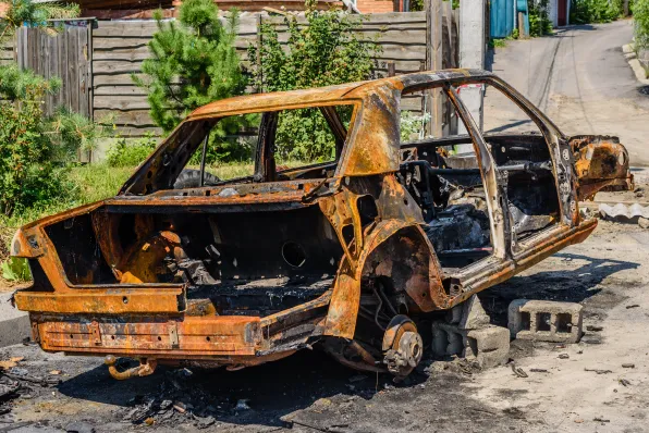 Fotos coche incendiado