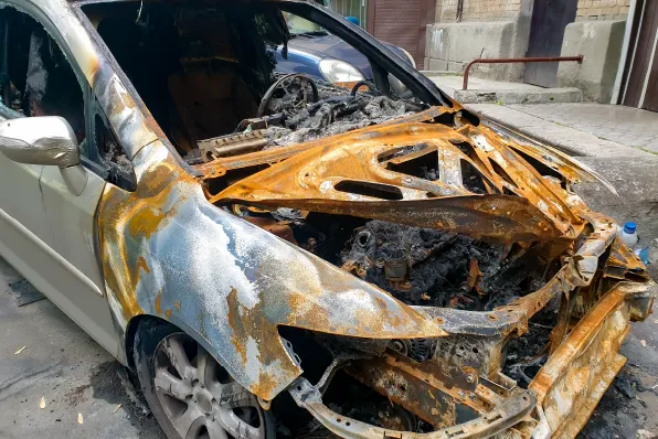 Tasación online de coches incendiados